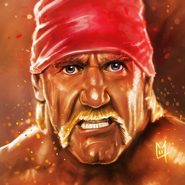 640x640 Hulkamaniaaaa! - Hulk Hogan Painting