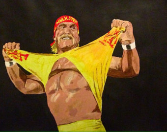 340x270 Old School Wrestling Etsy - Hulk Hogan Painting