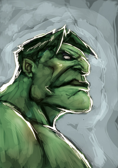400x566 Hulk Painting By Anny D - Hulk Painting