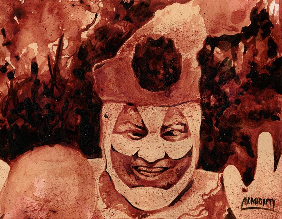 900x699 Pogo Painted In Human Blood Painting By Ryan Almighty - Human Blood Painting