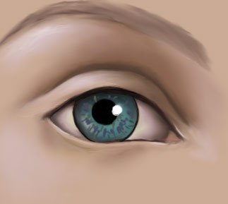 323x289 How To Paint A Human Eye Tutorial Graphix - Human Eye Painting