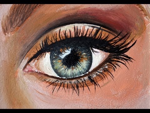 480x360 How To Paint An Eye With Oil - Human Eye Painting