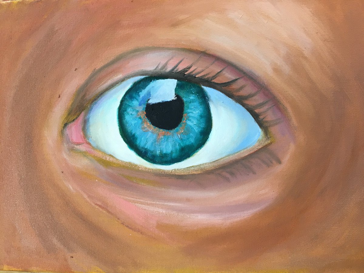 1200x900 Jean Burlingame On Twitter The Human Eye Study Oil - Human Eye Painting