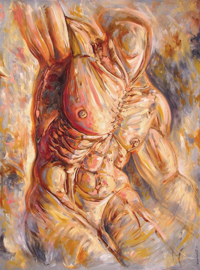668x900 The Re Invention Of The Human Figure Painting By Darwin Leon - Human Figure Painting
