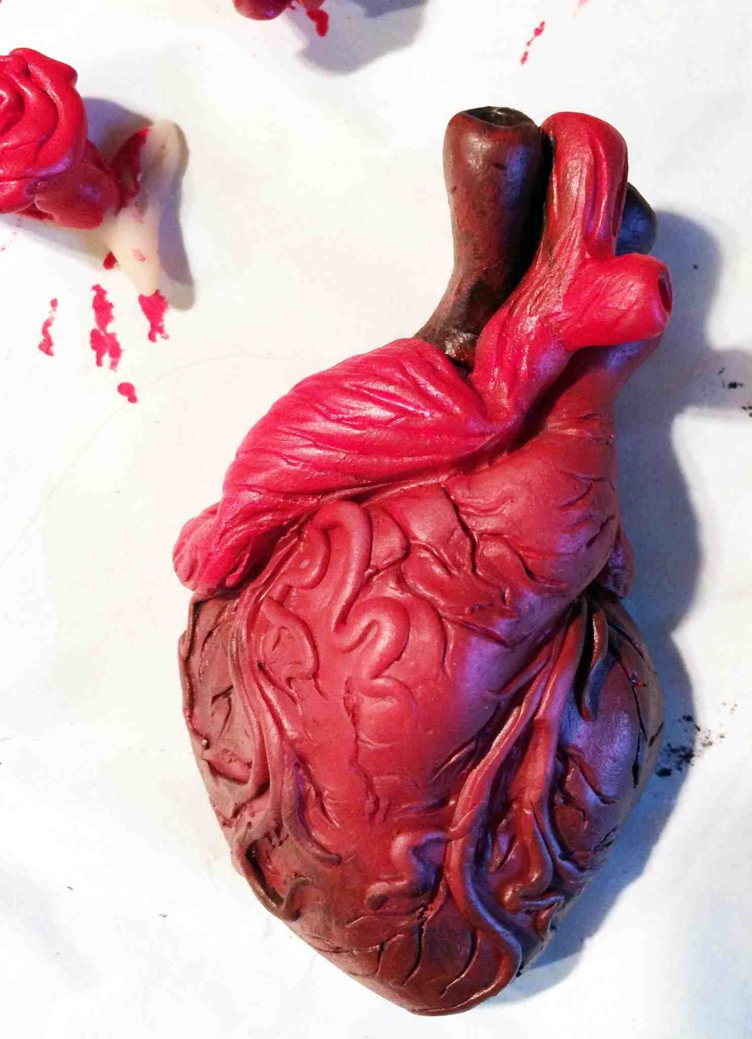 1484x2049 Shitty My Human Heart Painting Acrylic First Acrylic Painting I - Human Heart Painting