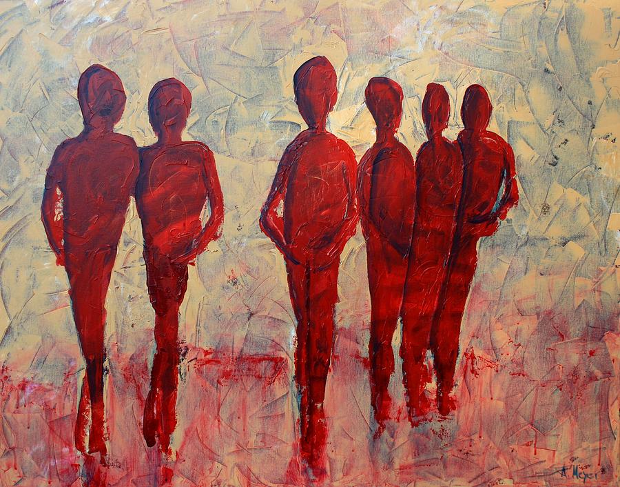 900x706 Humans Painting By Andrea Meyer - Human Painting