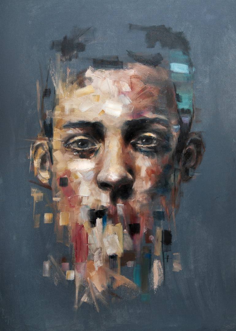 770x1078 Saatchi Art Human Qualities Painting By Davide Cambria - Human Painting