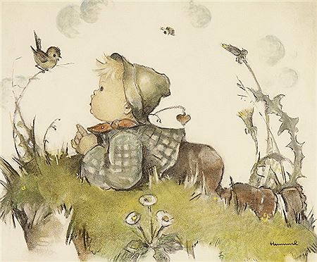 450x372 Maria Innocentia (Sister) Hummel - Hummel Painting