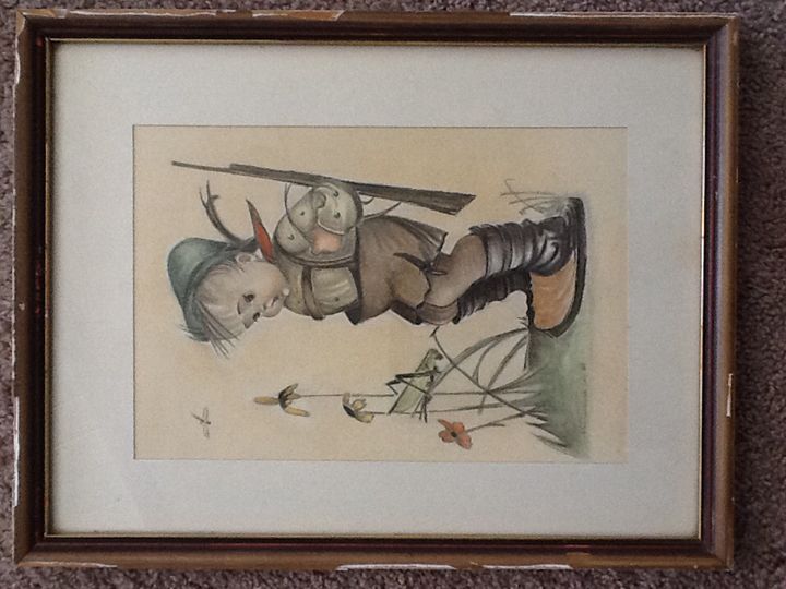 720x540 Boy And Grasshopper - Hummel Painting