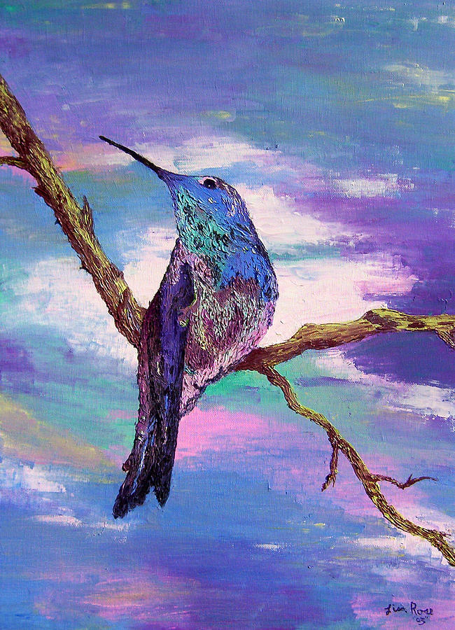 650x900 Dougs Hummingbird Painting By Lisa Rose Musselwhite - Hummingbird Painting Acrylic