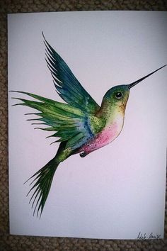 Hummingbird Painting Acrylic at PaintingValley.com | Explore collection ...