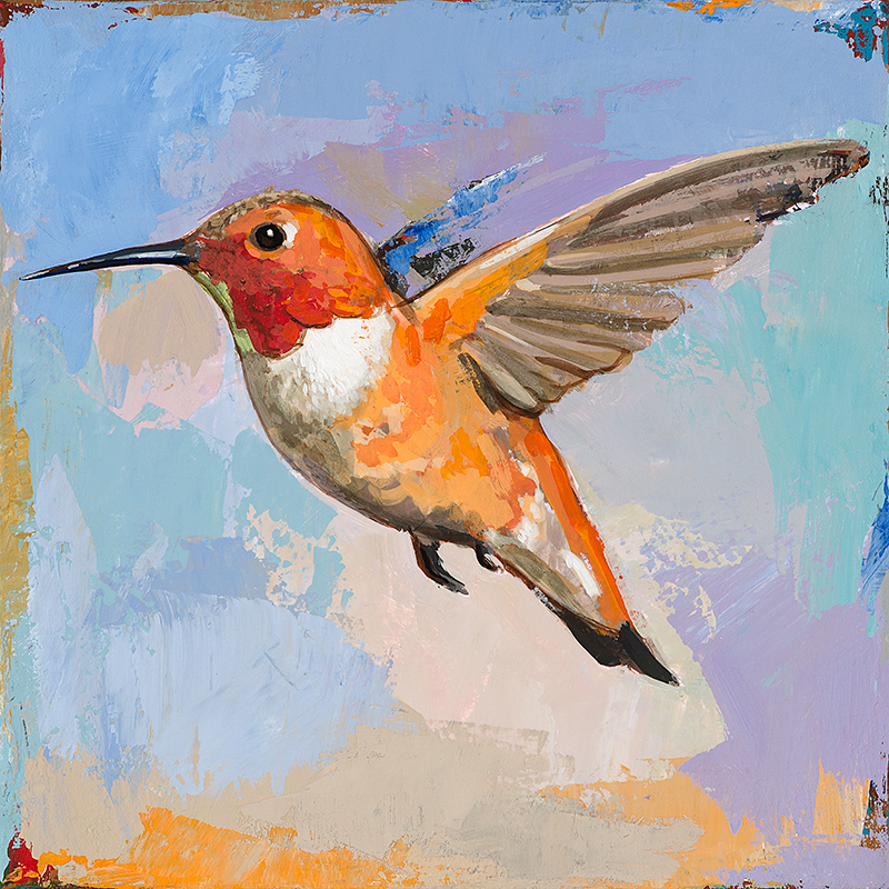 800x800 David Palmer Studio Biosphere - Hummingbird Painting Acrylic