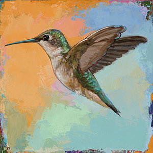 300x300 Hummingbird Paintings Fine Art America - Hummingbird Painting Images