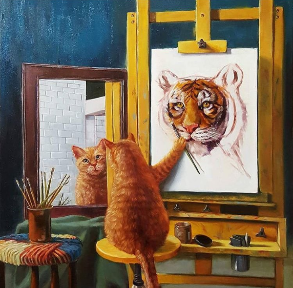 600x590 Whimsical ,humorous Art By Lucia Heffernan - Humorous Painting