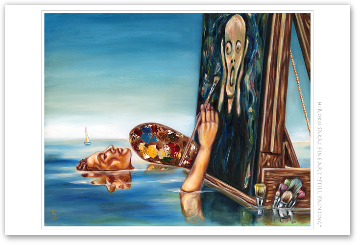 735x500 Artist Original Postcards For Sale Online - Humorous Painting