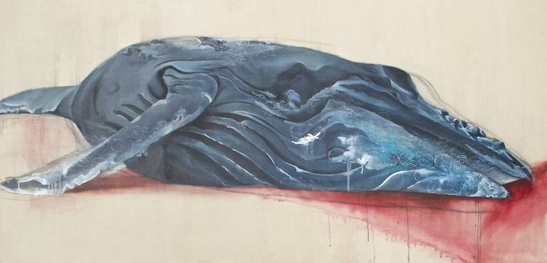770x371 Saatchi Art Humpback Whale Painting By Arielle Adkin - Humpback Whale Painting