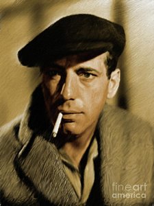 225x300 Humphrey Bogart Paintings Fine Art America - Humphrey Bogart Painting