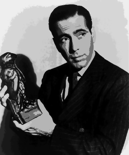 415x499 Maltese Falcon Humphrey Bogart Pop Art Paint By Number Kit - Humphrey Bogart Painting