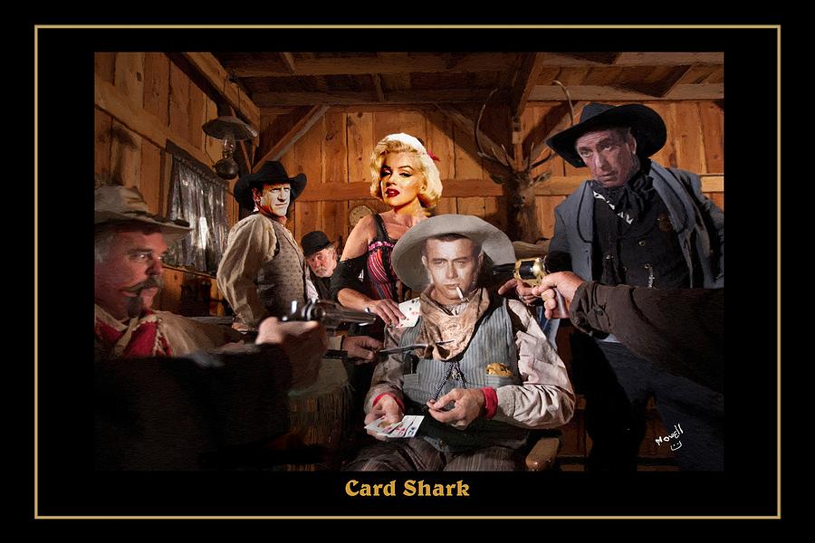 900x600 Card Sharks Marilyn Monroe James Dean Humphrey Bogart James Arness - Humphrey Bogart Painting