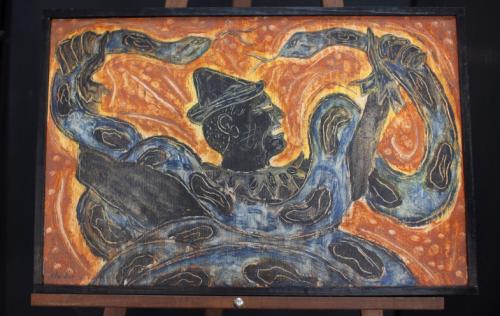 500x316 Humpty Dumpty Clown By Steven Chandler Roots Up Gallery - Humpty Dumpty Painting