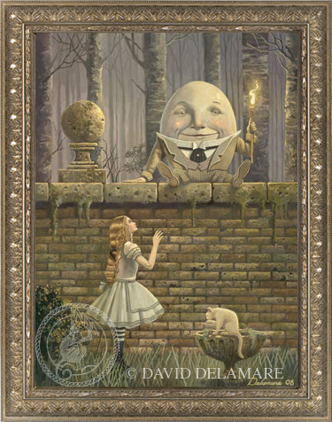 375x476 Humpty Dumpty A Painting By David Delamare - Humpty Dumpty Painting