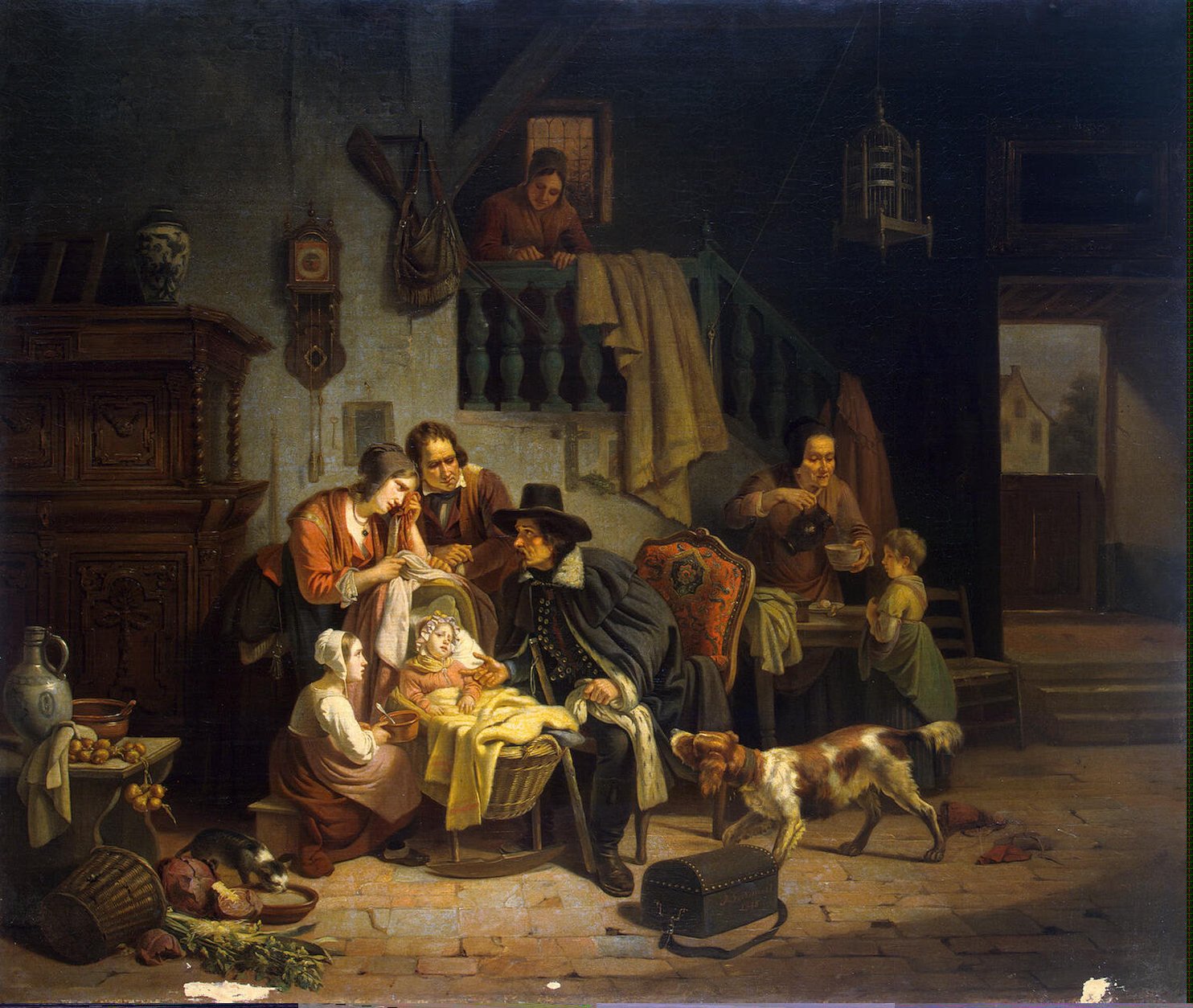 1484x1254 Hungarian Doctor Painting Geirnaert Theodore Joseph Louis Oil - Hungarian Painting