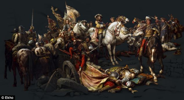 634x346 Benczur Gyula's Painting Budavar Visszavetele Turned 3d By Zsolt - Hungarian Painting