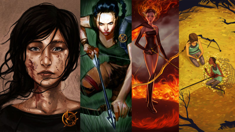800x450 The Girl Who Was On Fire The Most Amazing Hunger Games Fan Art - Hunger Games Painting