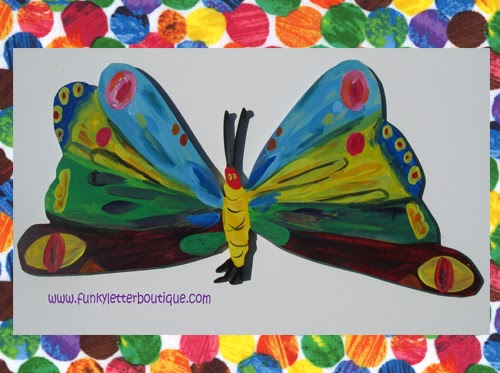 500x373 The Funky Letter Boutique Ideas For Planning The Best Very Hungry - Hungry Caterpillar Painting