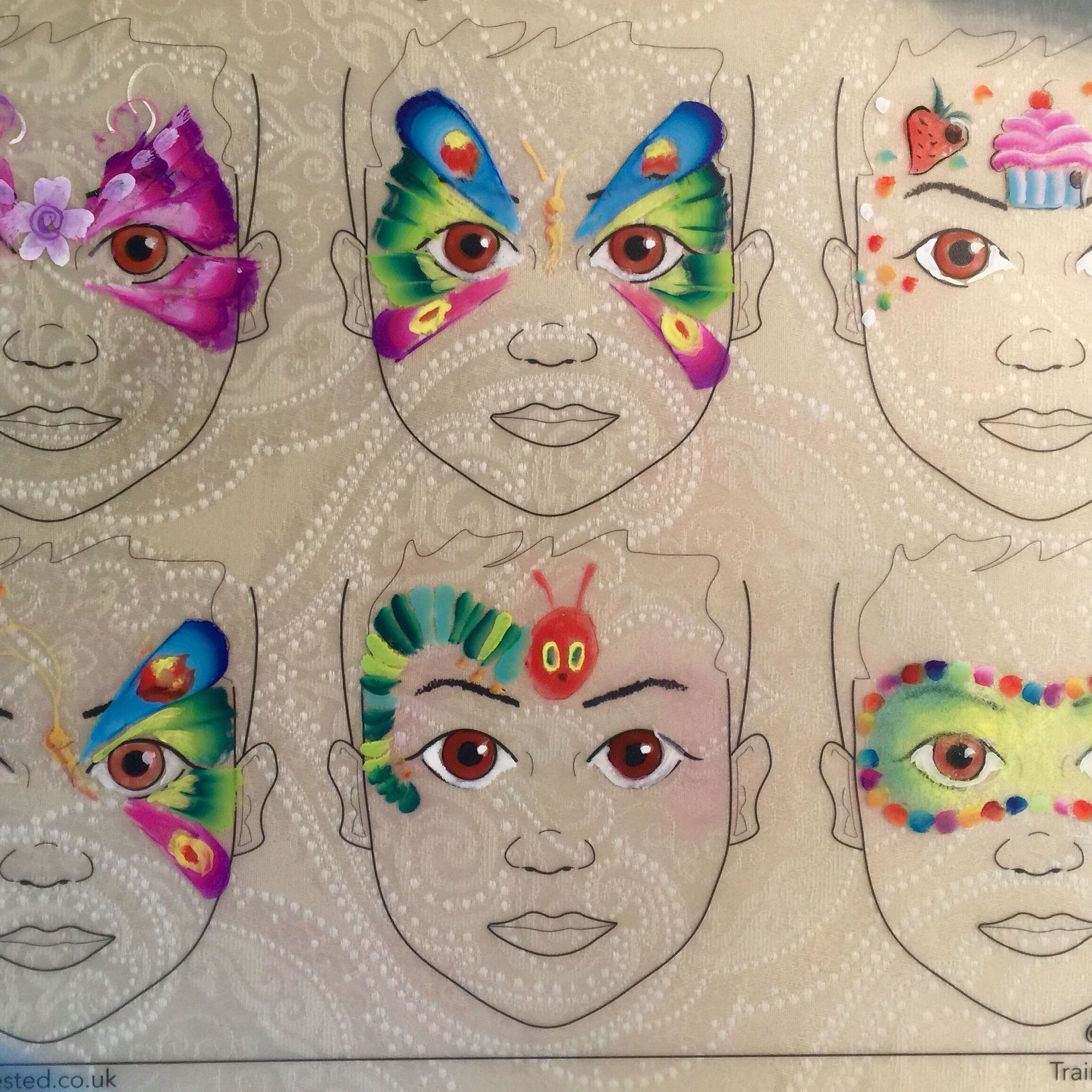 2000x2000 The Very Hungry Caterpillar Oopsie Daisy Face Designs Face - Hungry Caterpillar Painting