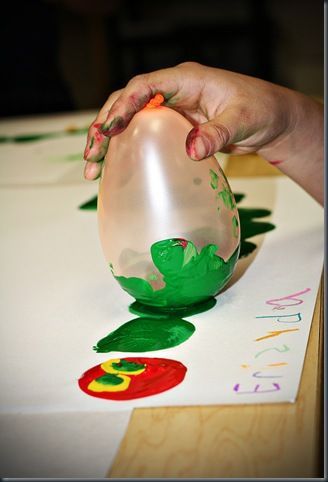 328x482 Very Hungry Caterpillar Balloon Painting. I Wonder If I Could - Hungry Caterpillar Painting