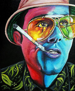 Hunter S Thompson Painting at PaintingValley.com | Explore collection ...