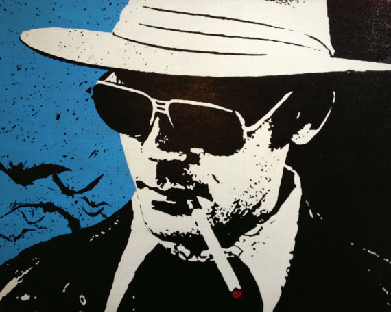 570x456 Items Similar To Hunter S Thompson Custom Pop Art Painting 16x20 - Hunter S Thompson Painting