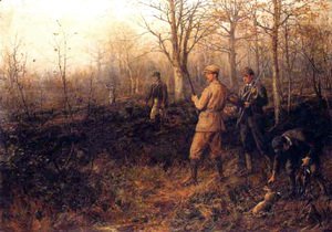 300x210 Famous Hunting Paintings Amp Reproductions 1st Art Gallery - Hunting Dog Painting