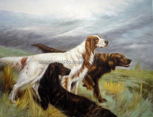 600x462 Hunting Dog Oil Painting Op Ca7 2 - Hunting Dog Painting