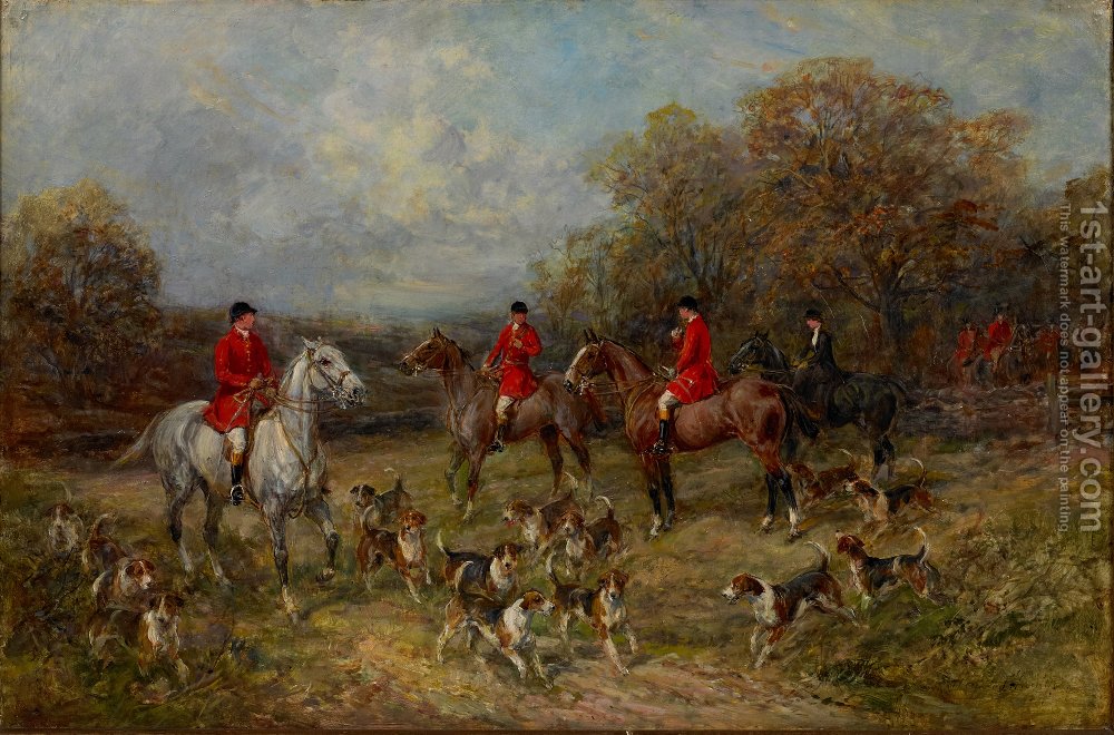1000x660 The Fox Hunt Heywood Hardy Reproduction 1st Art Gallery - Hunting Painting