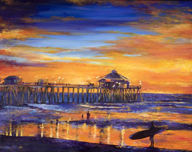 Huntington Beach Painting At PaintingValley Com Explore Collection Of   Huntington Beach Painting 21 