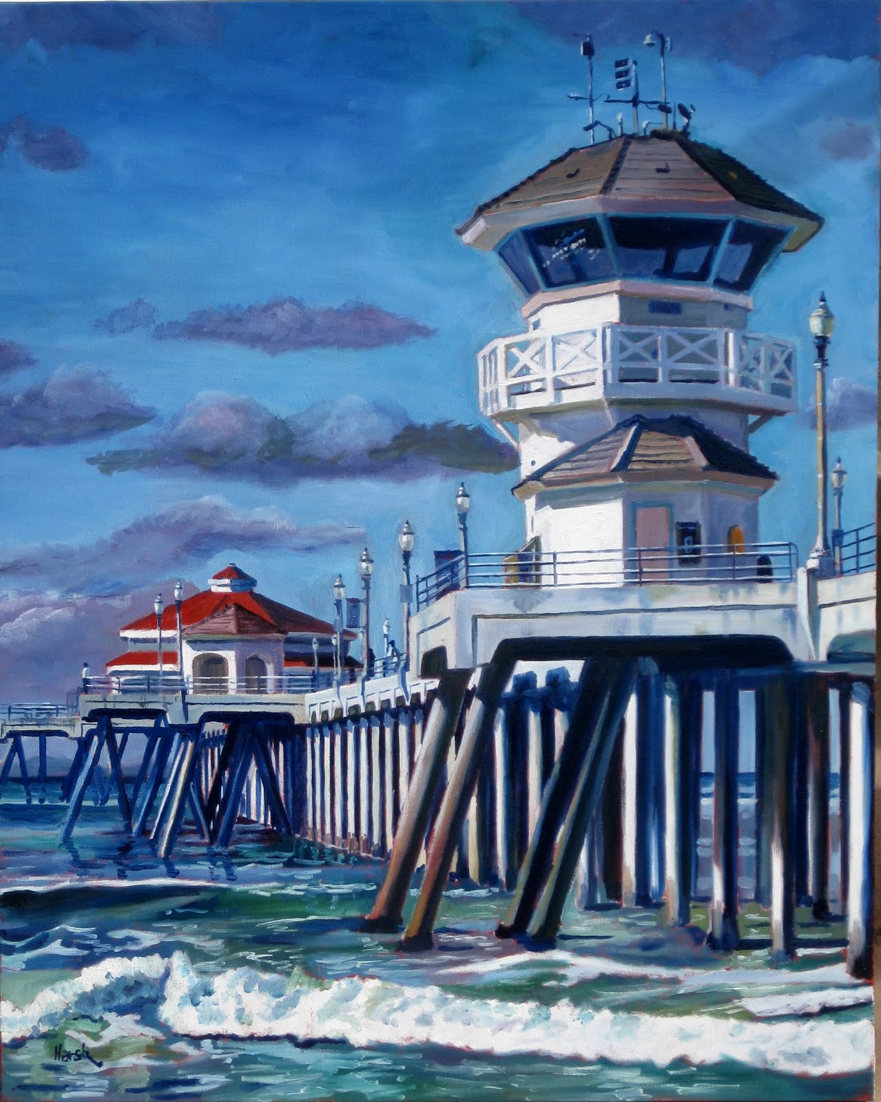 Huntington Beach Painting At PaintingValley Com Explore Collection Of   Huntington Beach Painting 23.JPG