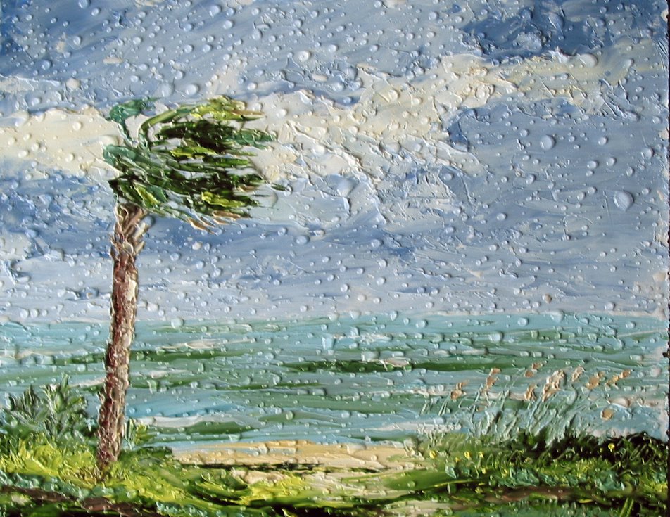 952x735 Lori's Stormy Art And Daily Paintings Painting During The Edge - Hurricane Painting