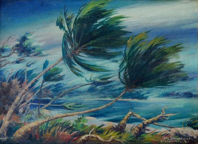 640x467 Lupus In Flight When The Storm Is About To Break - Hurricane Painting