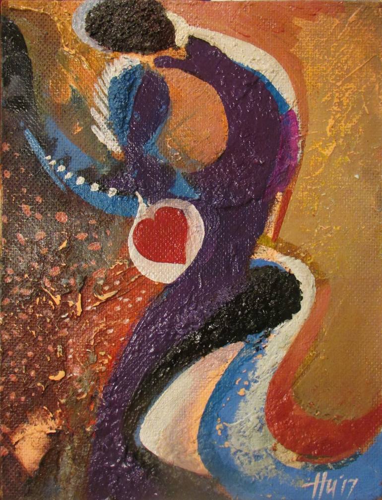 770x1009 Saatchi Art A Stone Heart Does Not Hurt Painting By Ivan Nesvetailo - Hurt Painting