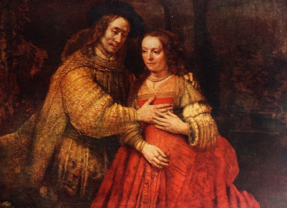 570x414 Items Similar To Rembrandt Van Rijn, The Bridal Couple, Dutch - Husband And Wife Painting