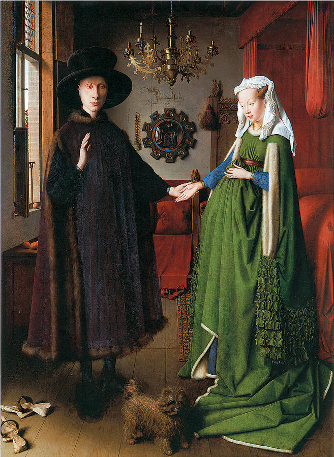657x900 Portrait Of Giovanni Arnolfini And His Wife Painting By Jan Van Eyck - Husband And Wife Painting