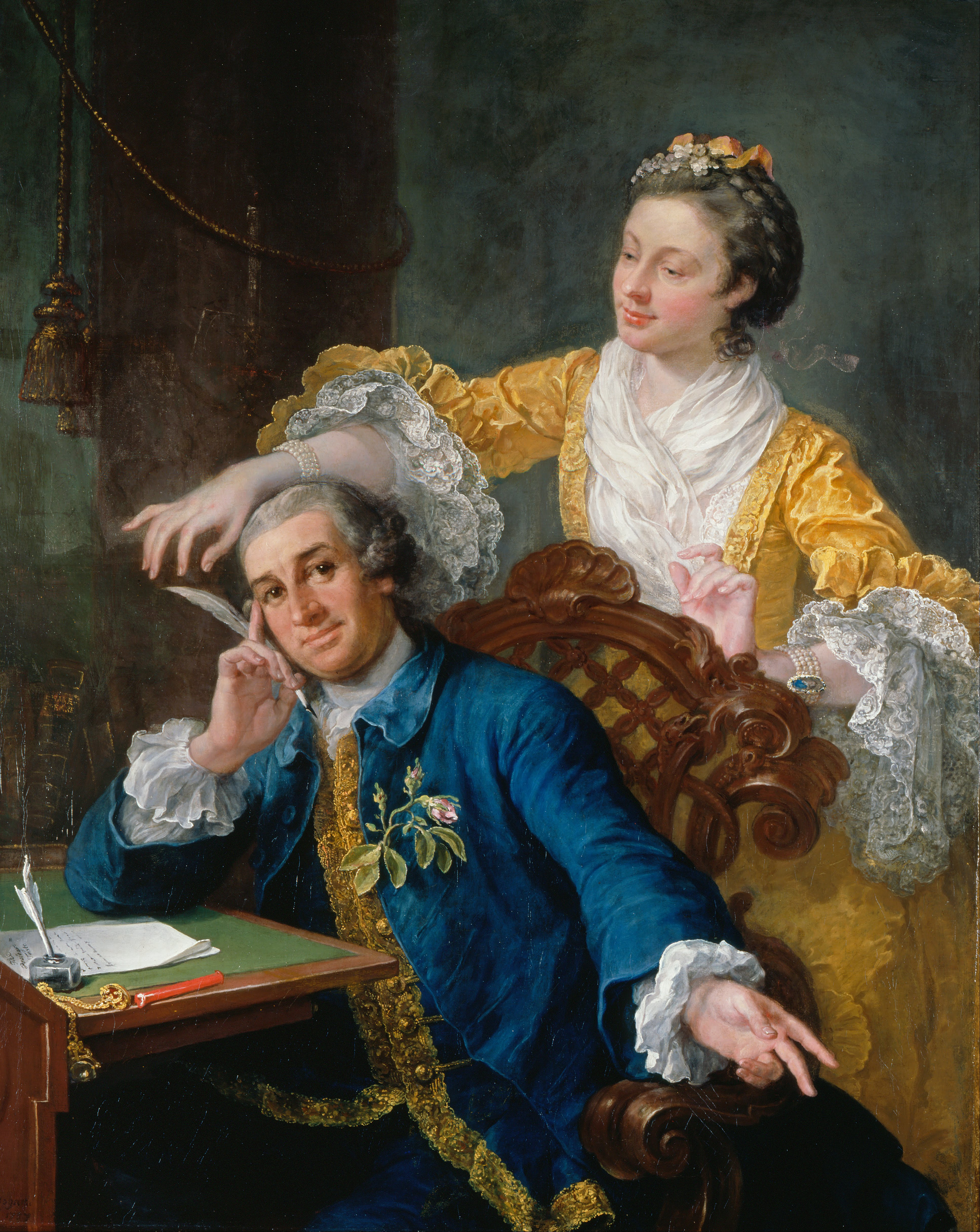 3870x4862 Filewilliam Hogarth - Husband And Wife Painting