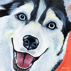 300x300 Husky Painting By Melissa Smith - Husky Painting