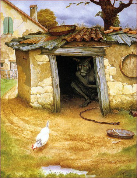 450x587 Judson Huss Surrealism, Nightmares, And Dreams Iii - Huss Painting