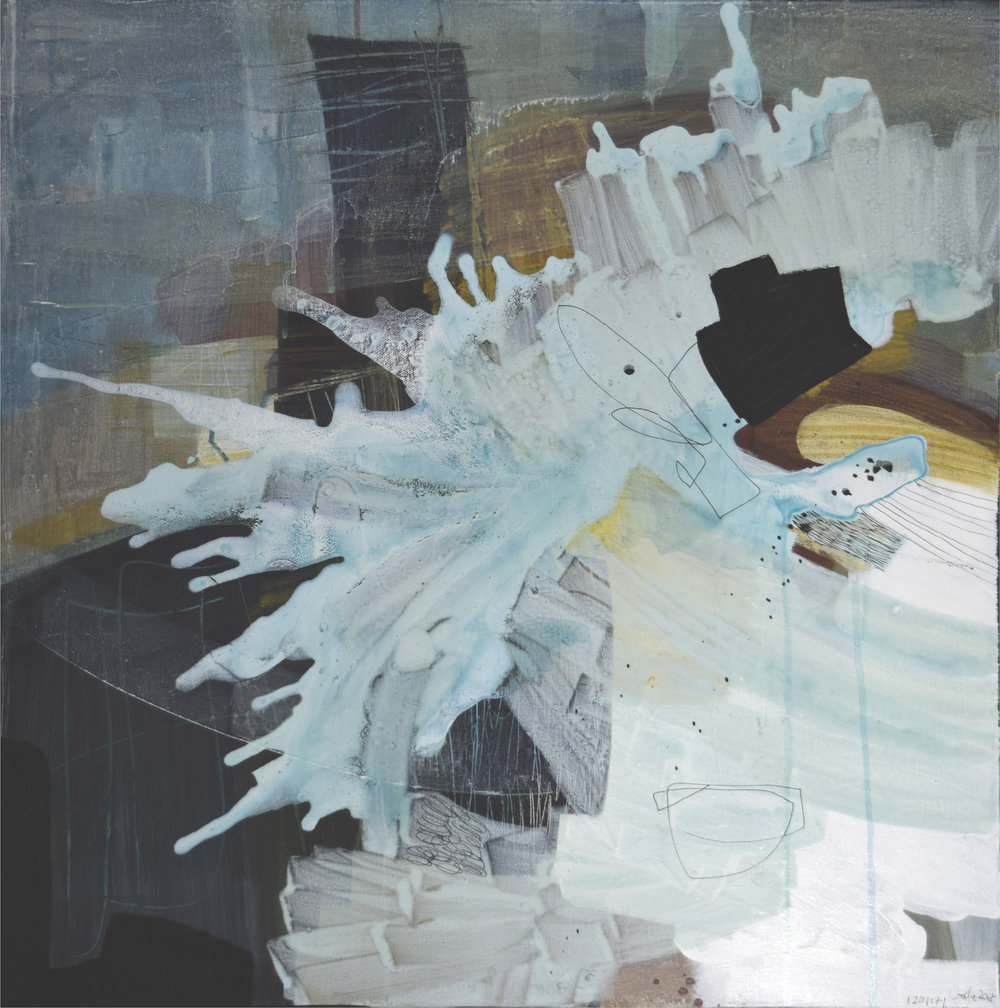 1000x1008 Neutral Tendencies 1201171 Cat Huss Art - Huss Painting