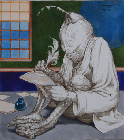 430x486 The Writer By Judson Huss - Huss Painting