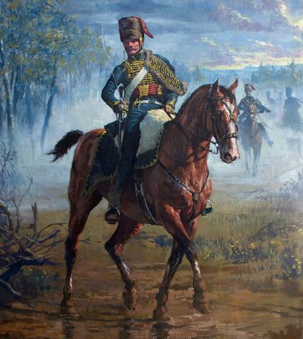 429x480 Queens Own Hussar Art Of Karl Kopinski - Hussar Painting