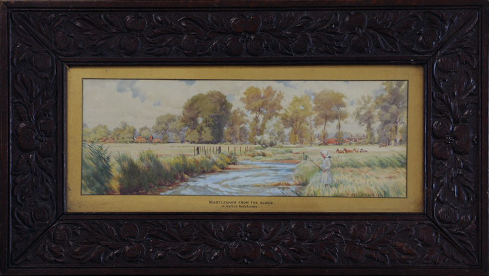 983x555 George Wyllie Hutchinson, A Watercolour Of Martlesham - Hutchinson Painting